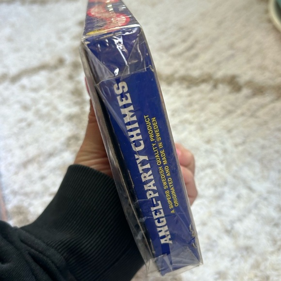 New in box Vintage Swedish Angel Party Chimes Christmas Decor Kitschy Gold MCM - Picture 8 of 12